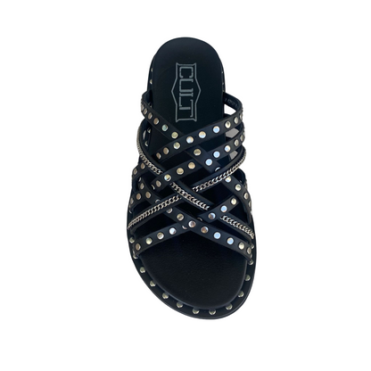 Cult Roshelle 4275 CLW427501 Ciabatte Donna Fasce Intrecciate Pelle Nera