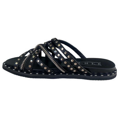 Cult Roshelle 4275 CLW427501 Ciabatte Donna Fasce Intrecciate Pelle Nera