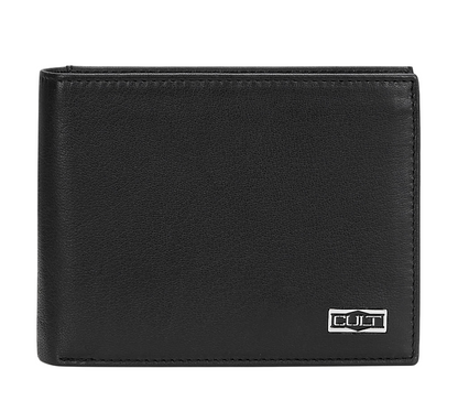 Cult Billfold Portacarte Ian Nero X3EPMX183003999 – Portamonete in Vera Pelle Uomo