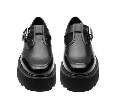 Cult Mocassino con fibbia e zeppa da donna CLW455600 nero