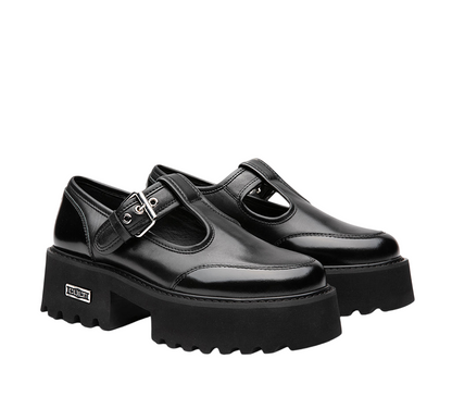 Cult Mocassino con fibbia e zeppa da donna CLW455600 nero