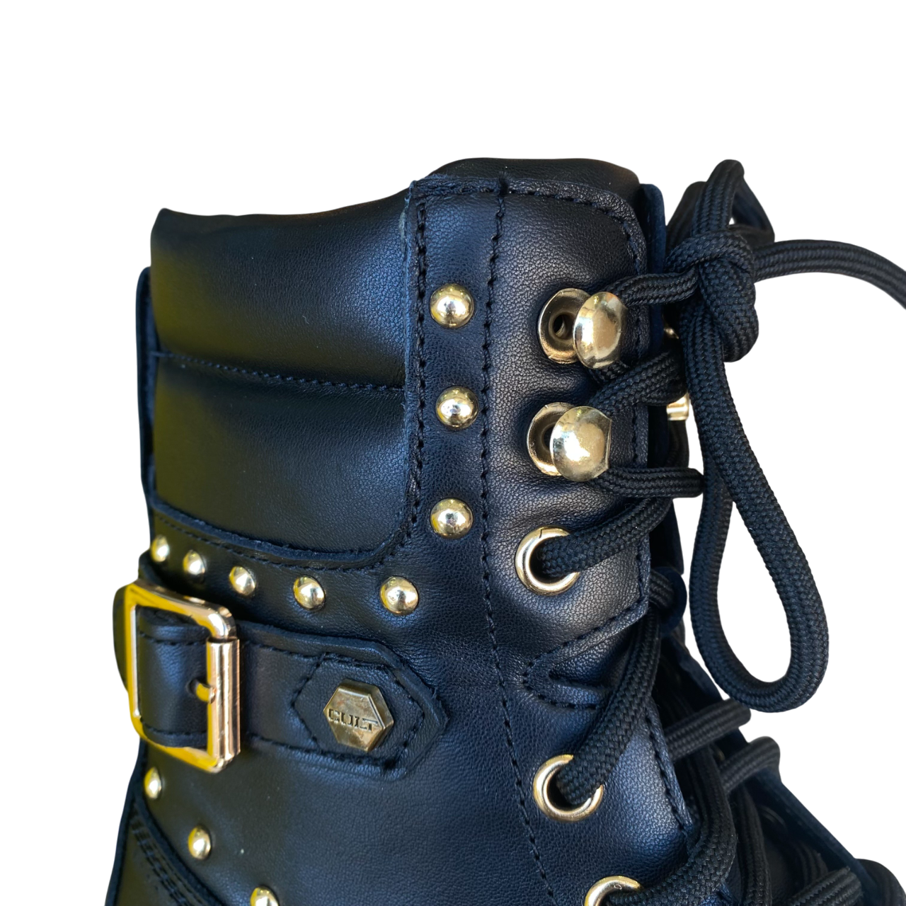 Cult Rocky 4641 Mid W Stivaletto Donna Pelle Borchiata Nera - CLW464102