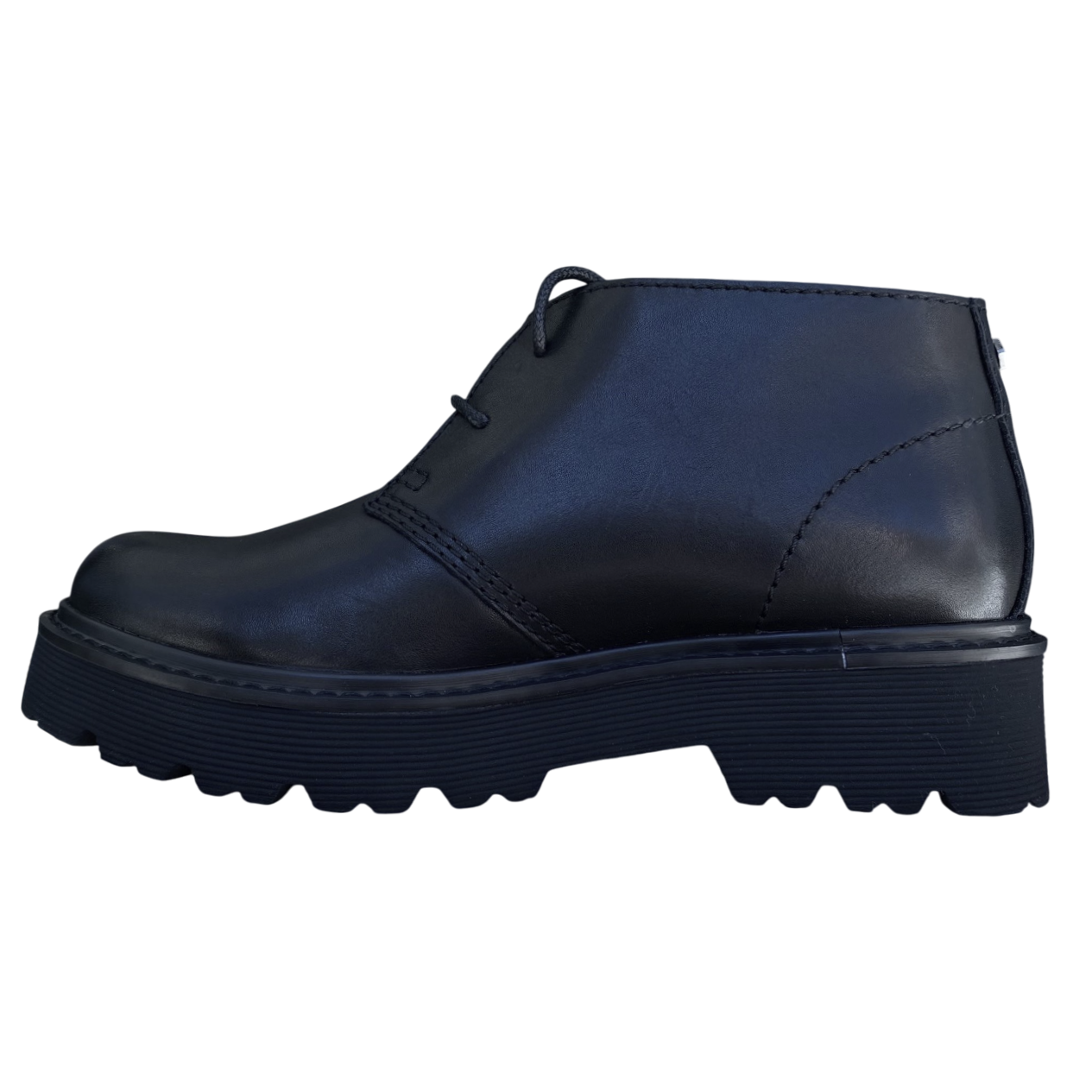Cult Slash CLM454800 Scarpa Mid Pelle Spazzolata Nera Uomo