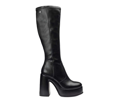 Cult Stivale Donna BJORK Nero CLW410601 - Tacco 12cm Plateau Zip Ginocchio