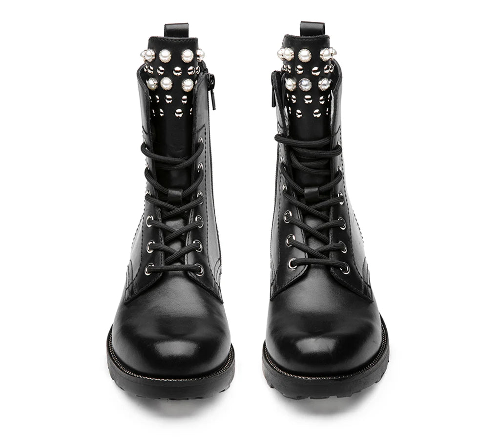 Cult Stivaletti Donna Zeppelin 4597 CLW459700 Black – Pelle Premium, Platform Urban, Stile Iconico