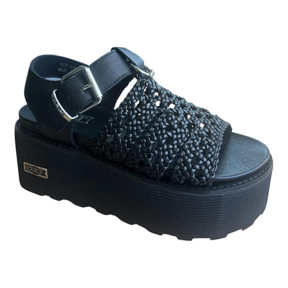Cult Nancy 4749 Sandalo Donna Nero Zeppa - CLW474900