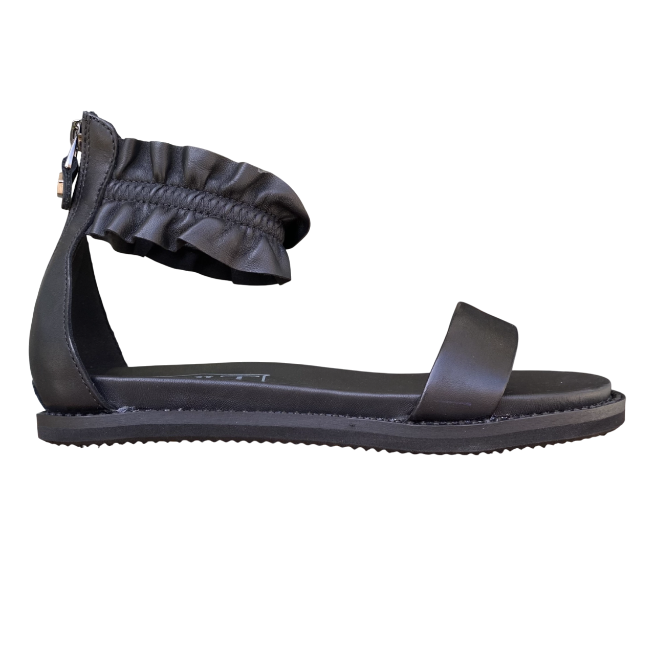 Cult Roshelle 4495 Sandalo Flat Donna Nero con Fascia Rouche