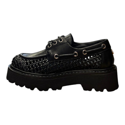 Cult Scarpa Donna Pelle Intrecciata SLASH 4686 CLW468600 Nero PE26