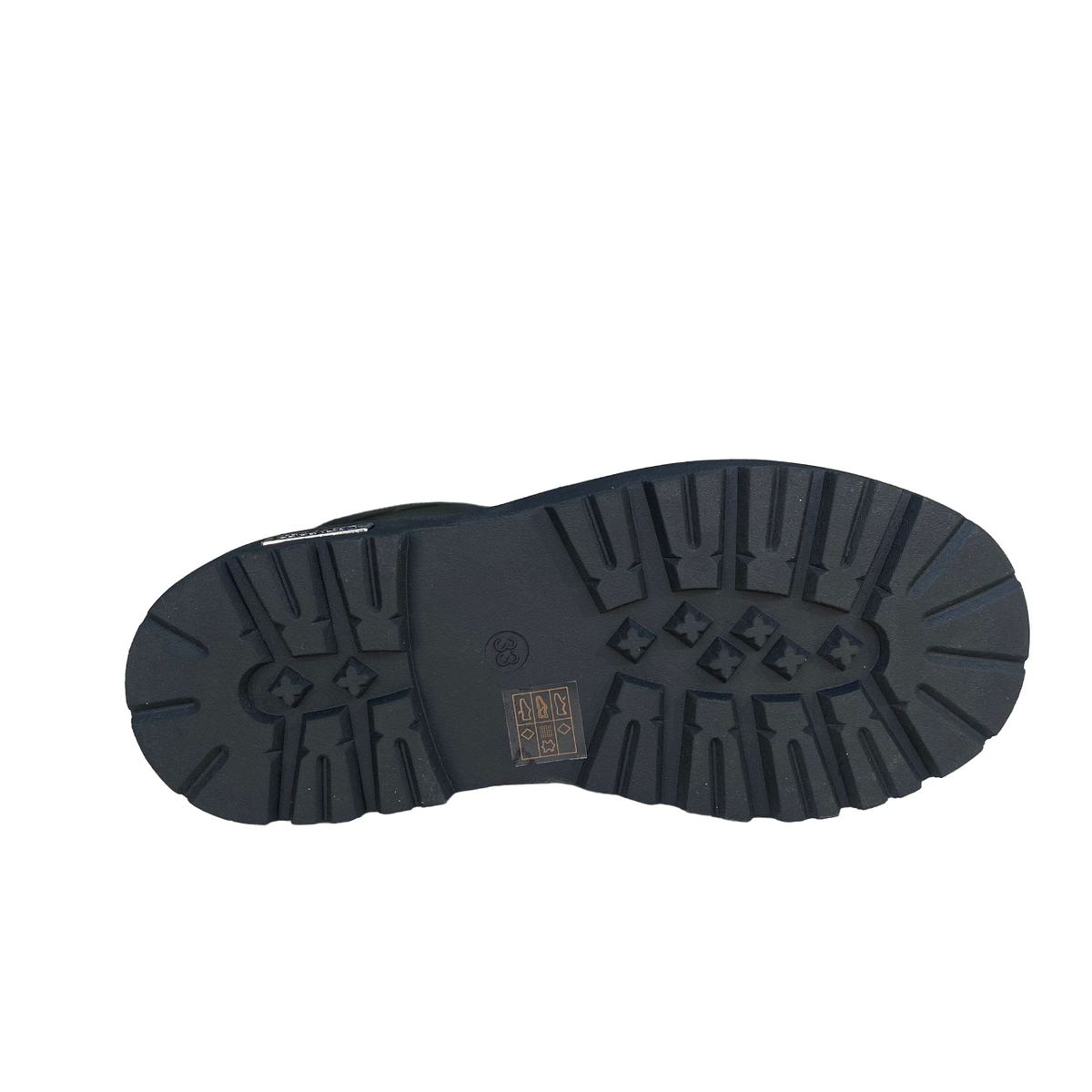 Cult amphibian girl's shoe with lace and zip T-056 black