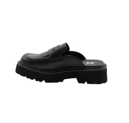 Cult mocassino a sabot da donna in pelle con piercing Slash 4214 nero