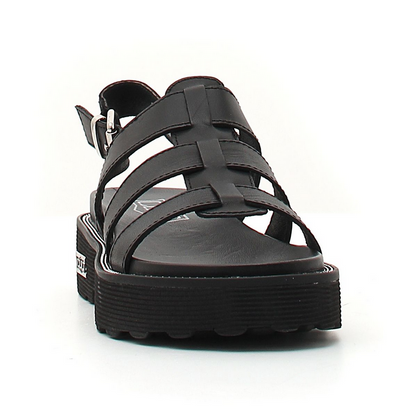 Cult sandalo da donno in pelle Ziggy 3137 nero