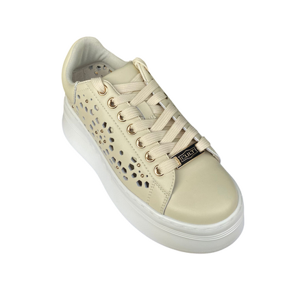 Cult Sneakers Donna Zeppa Pearl 4425 Beige - CLW442501