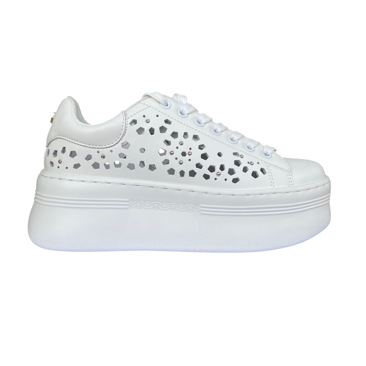 Cult Sneakers Donna Zeppa Pearl 4425 Bianco - 8058708000800