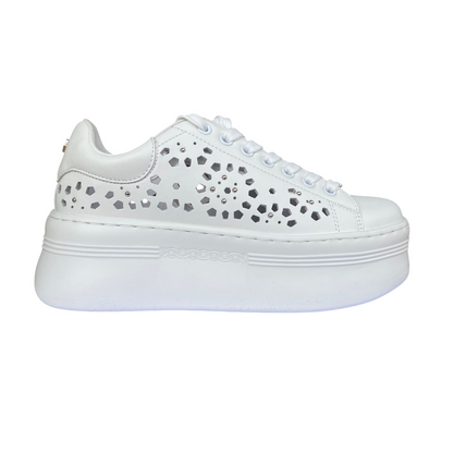 Cult Sneakers Donna Zeppa Pearl 4425 Bianco - 8058708000800