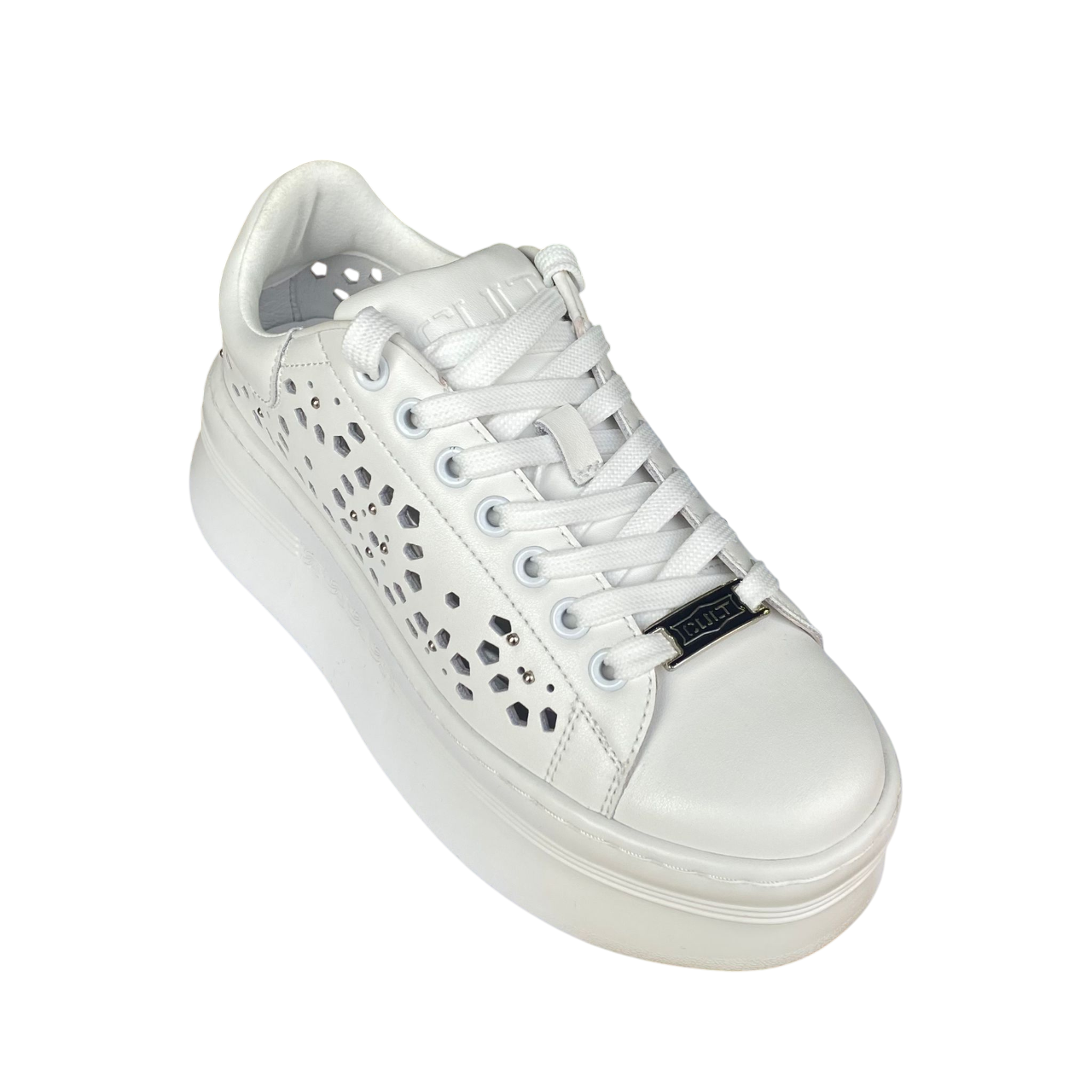 Cult Sneakers Donna Zeppa Pearl 4425 Bianco - 8058708000800