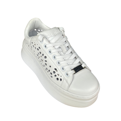 Cult Sneakers Donna Zeppa Pearl 4425 Bianco - 8058708000800