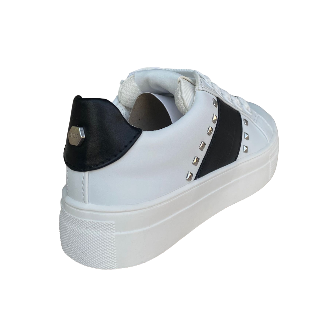 Girls' cult sneakers T-011 white-black