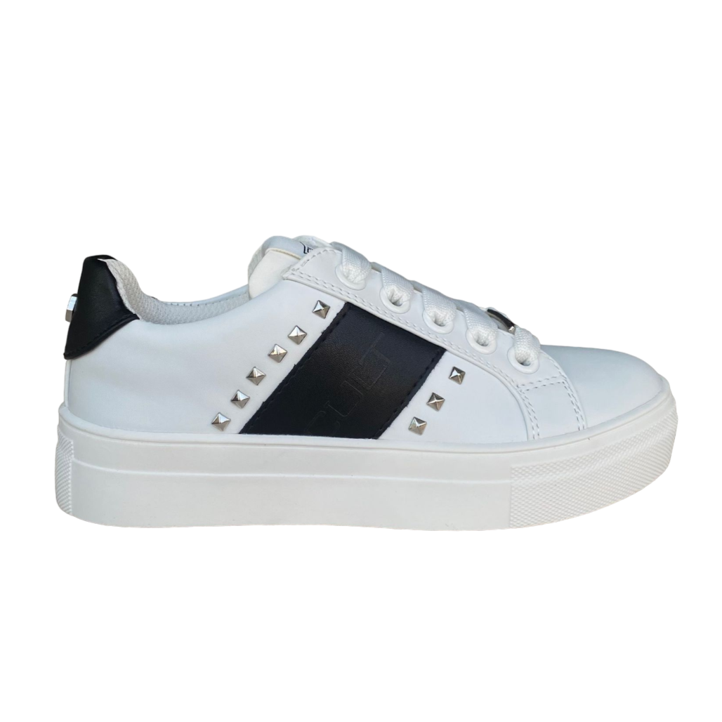 Girls' cult sneakers T-011 white-black