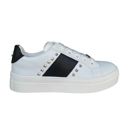 Girls' cult sneakers T-011 white-black