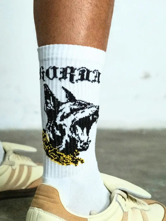 Custom socks Horda socks with Doberman embroidery