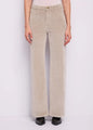 Gaudì pantalone in velluto da donna wide leg 621BD25002 beige