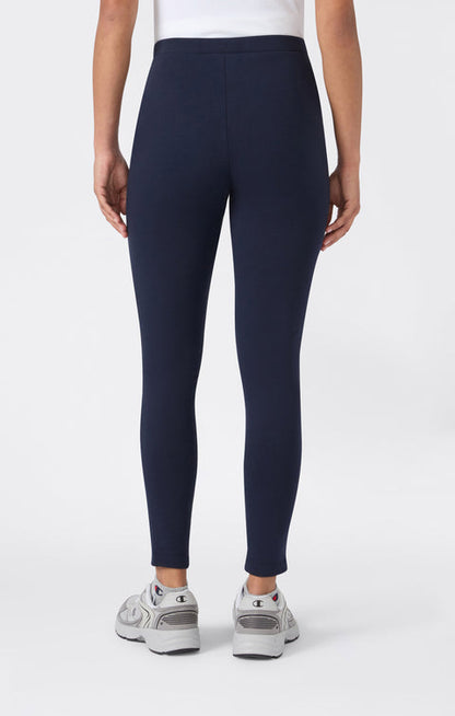 Champion Leggings Icons Felpato Interno 117567-BS501 Blu Donna - Pantalone Sportivo