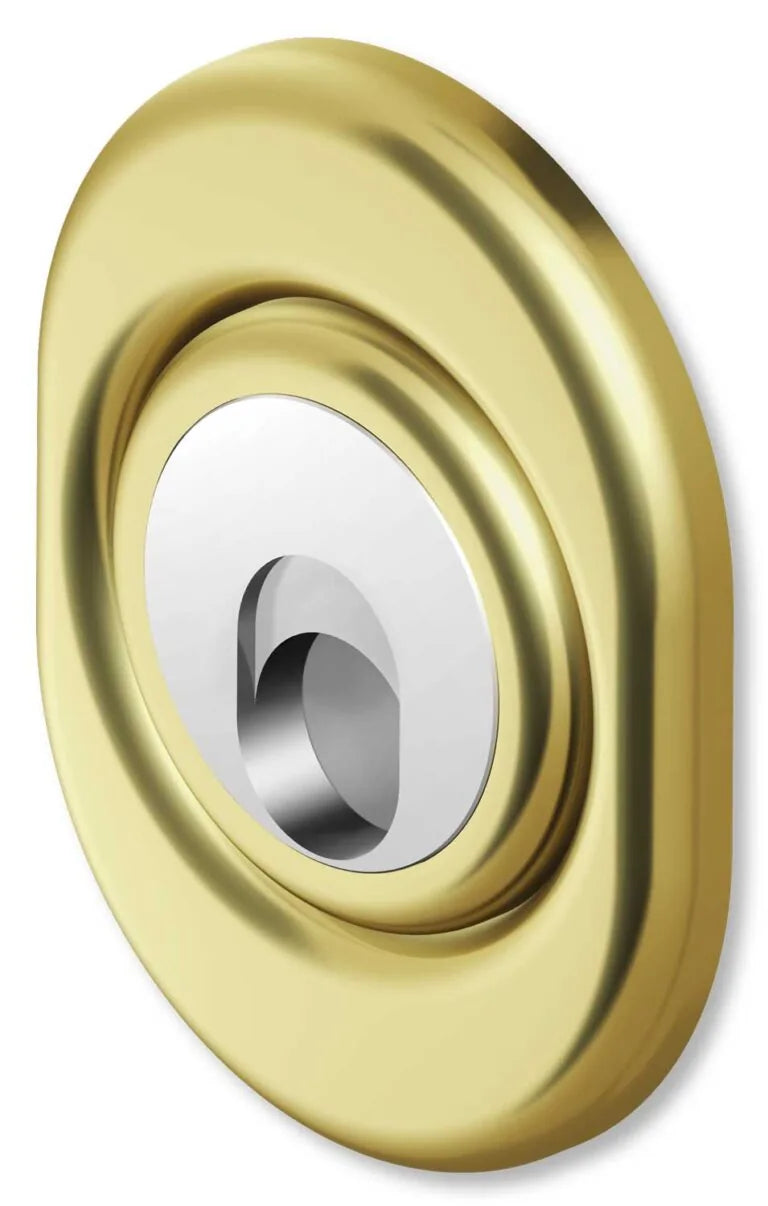 Defender Monolith Magnet H.25 mit ausreißfester Rosette aus poliertem Messing und 3 Schlüsseln