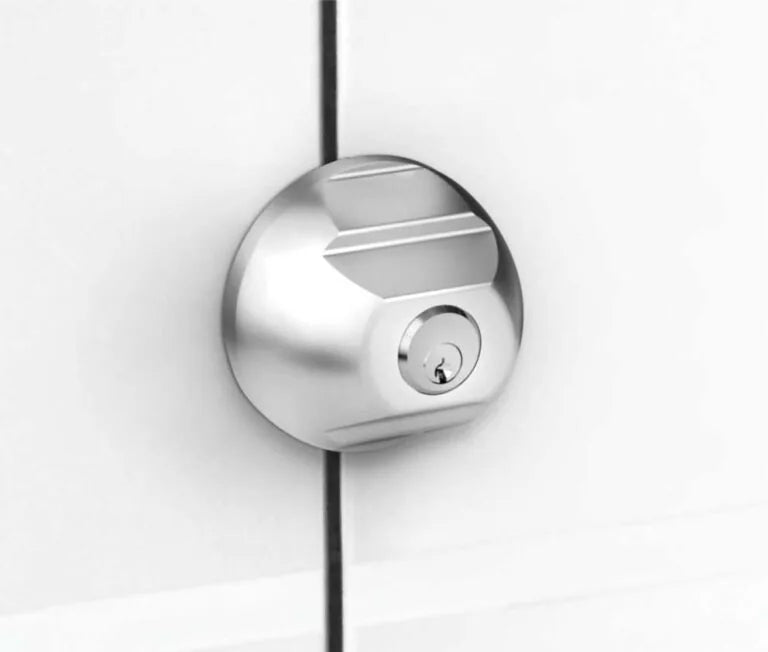 Sicherheitsriegel Cam Lock Zylinder Van-Riegelschloss aus grauem Aluminium