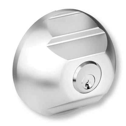 Serratura Camlock in alluminio grigio per furgoni con cilindro integrato