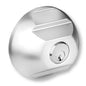 Gray Aluminum Camlock for Vans with Integrated Cylinder