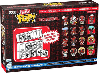 Funko Bitty Pop! Deadpool - Deadpool Sleepover/Larp/Heavy Metal 4 Pack + Mistery