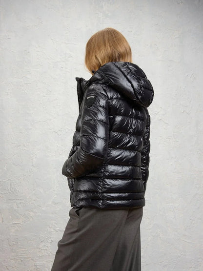 Blauer Piumino con Cappuccio 26WBLDC02070-006648 999 Donna Nero