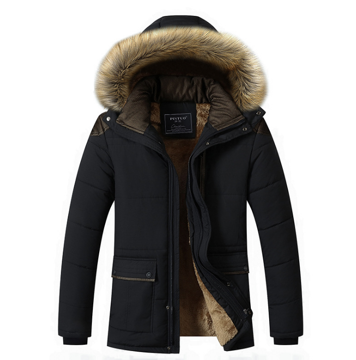Giubbotto Winter Plus Size Men Jacket Warm Overcoat Outwear Cotton