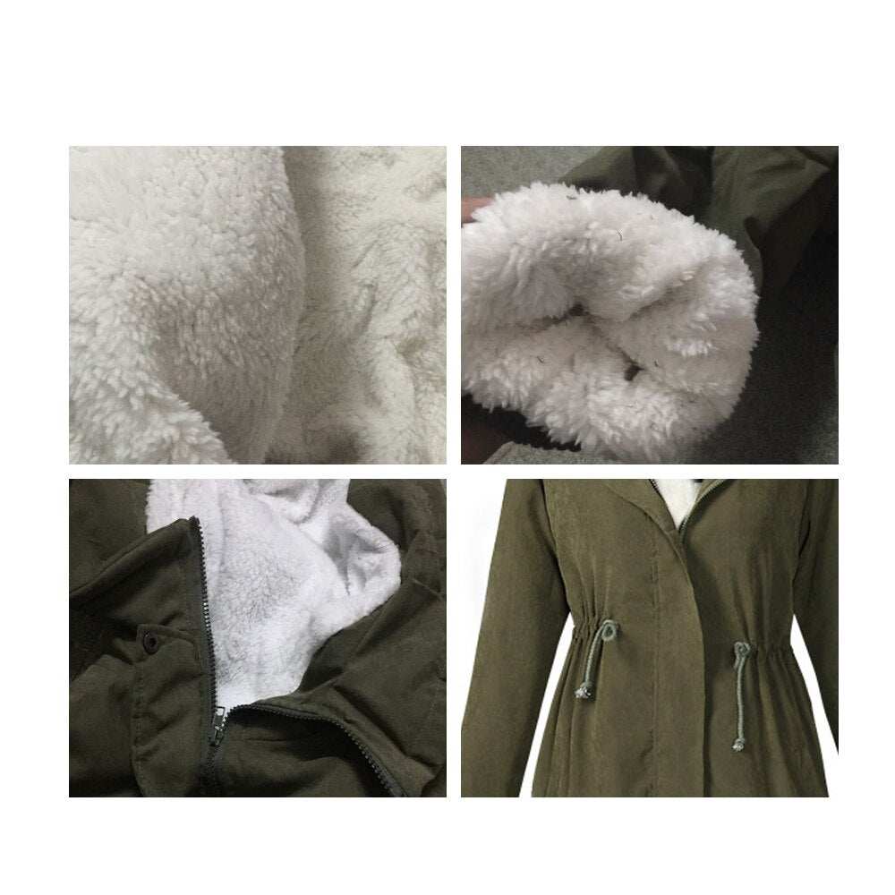 Cappotto invernale con cappuccio in cotone spesso caldo Giacca femminile Moda vintage lungo cappotto imbottito Street Outwear