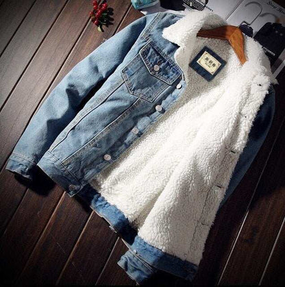 Giubbotto uomo giacca jeans in cotone