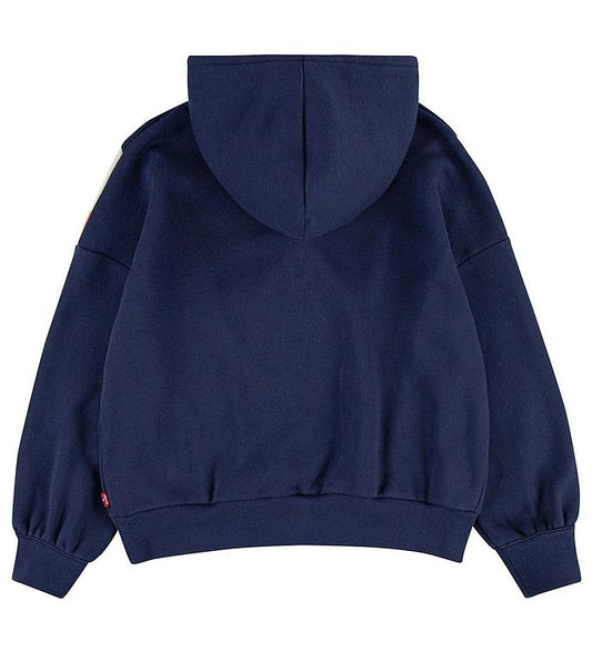 Levi's Felpa con cappuccio da bambina Colorblock Hoddy 4ED498-B4M blu