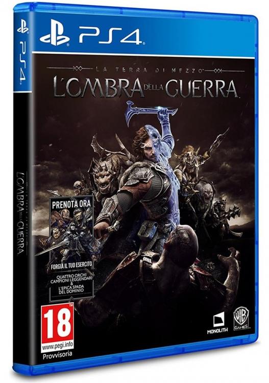 La Terra Di Mezzo: L'Ombra Della Guerra Ps4 Playstation 4 Italiano Shadow War D1