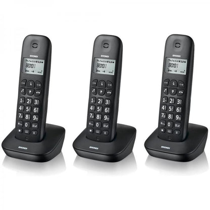 BRONDI TELEFONI DIGITAL CORDLESS GALA TRIO GRIGIO PORTATILE UFFICIO CASA HOTEL