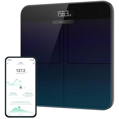 AMAZFIT SMART SCALE AURORA BLUE INTELLIGENTE BLUETOOTH-KÖRPERANALYSEWAAGE