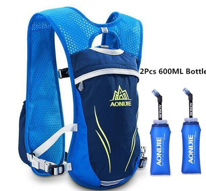 Zaino Running Idratazione Unisex per Maratona con Tasche Multiple