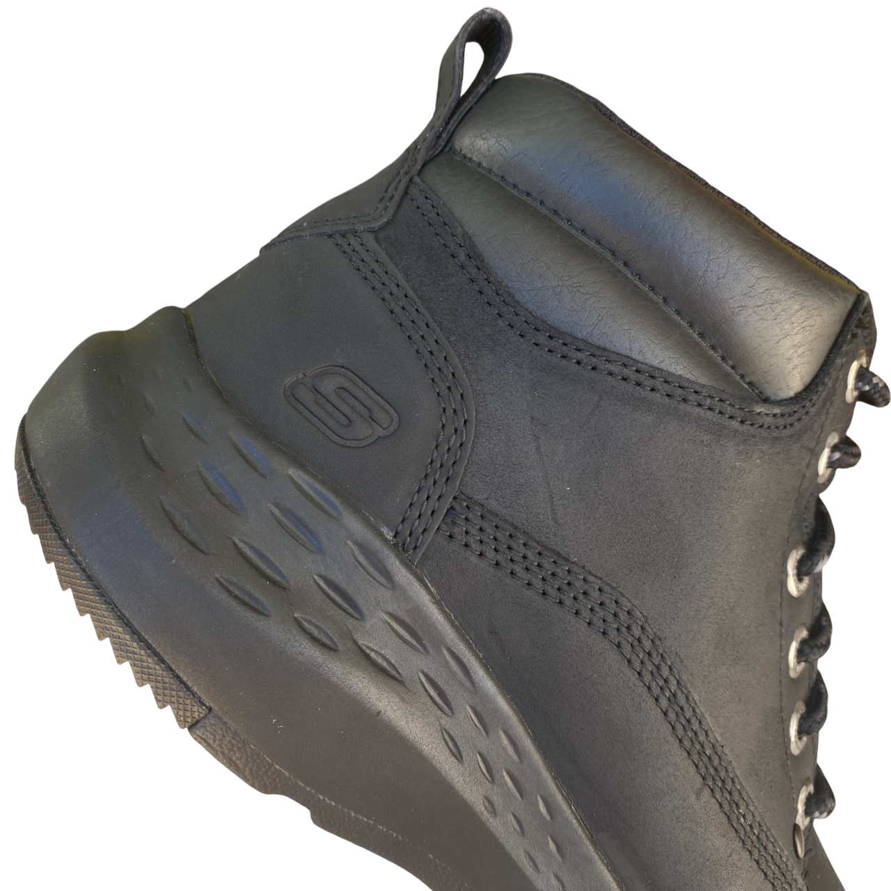 Skechers Scarponcino Relaxed Fit Parson Ederic 205175-BLK Nero Uomo