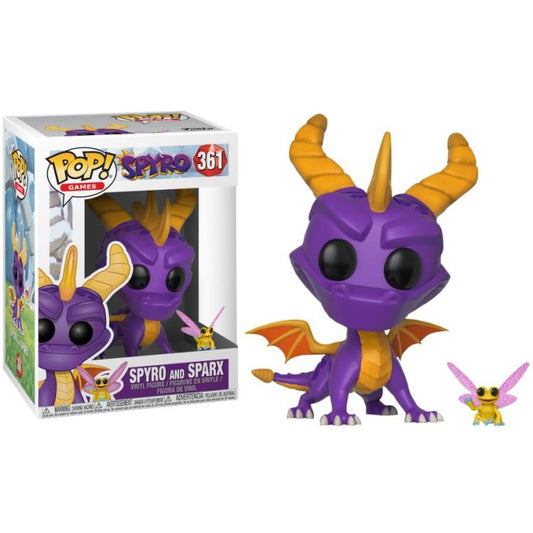Funko Pop! Games Spyro The Dragon – (361) Spyro & Sparx Vinyl Spielfigur 9cm