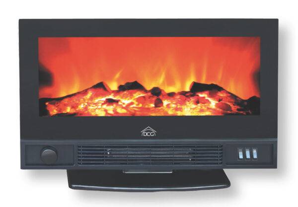 Caminetto Elettrico Risparmioso 1800W con Termostato Regolabile