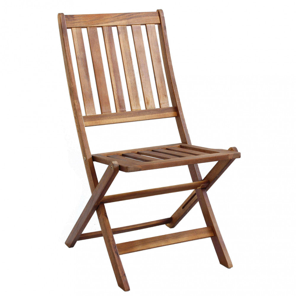 Sedia Diana in legno di Acacia con dimensioni cm 46 x 57 x 91 h di colore marrone - Senza braccioli