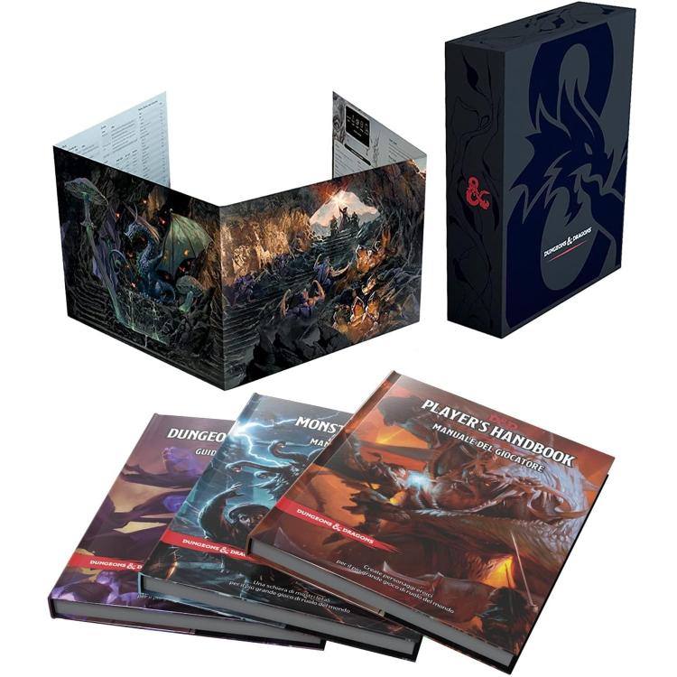 Dungeons & Dragons Player's Handbook + Monster Manual + Dungeon Master's Guide Gift Set - Italian Edition