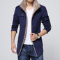 Men's wool jacket, with stand-up collar, autumn and winter