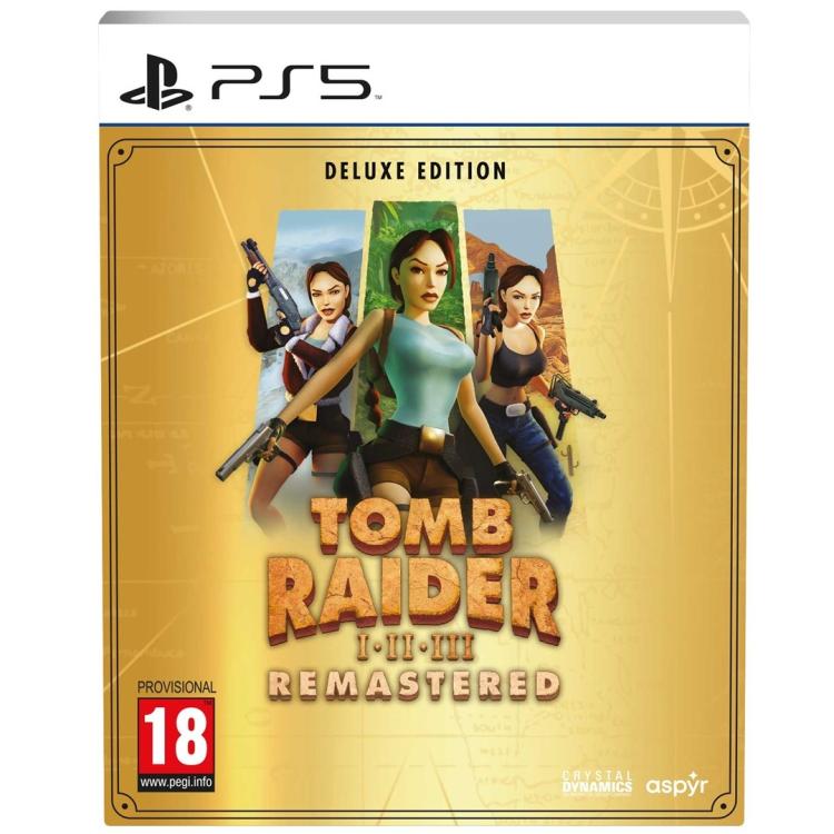 Tomb Raider 1-3 Remastered Deluxe Edition Ps5 Starring Lara Croft Playstation