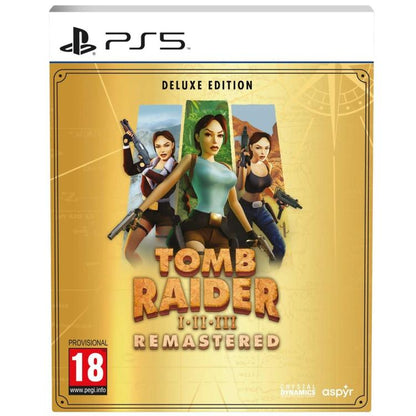 Tomb Raider 1-3 Remastered Deluxe Edition Ps5 Starring Lara Croft Playstation