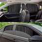 Kit 4 Magnetic UV Sun Shade Front and Rear Car Curtains Black