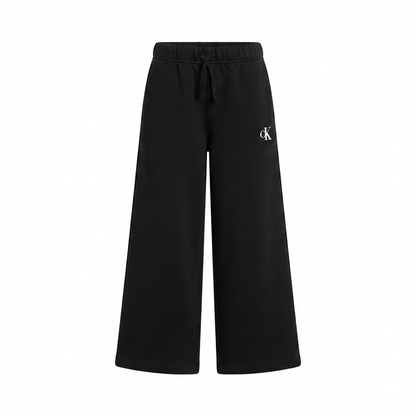 Calvin Klein pantalone sportivo da ragazza Logo Wide Leg LVCKTJC38G BEH nero